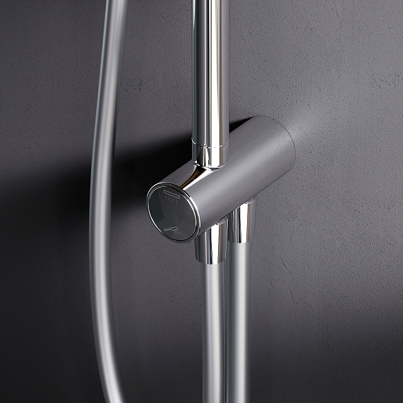 Душевая система AM.PM Gem F0790000 стойка с тропическим душем, хром-2