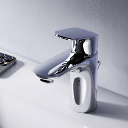 Смеситель для раковины (умывальника) AM.PM Like F8092116 с донным клапаном, хром