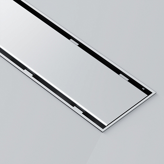 Душевой трап (лоток) 50 AM.PM PrimeFlow W02SC-U11-050-04SB комбинированный затвор со стальной матовой решеткой под плитку-19