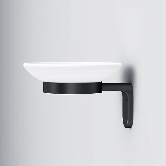 Мыльница стеклянная настенная AM.PM X-Joy A8434222 черная-3