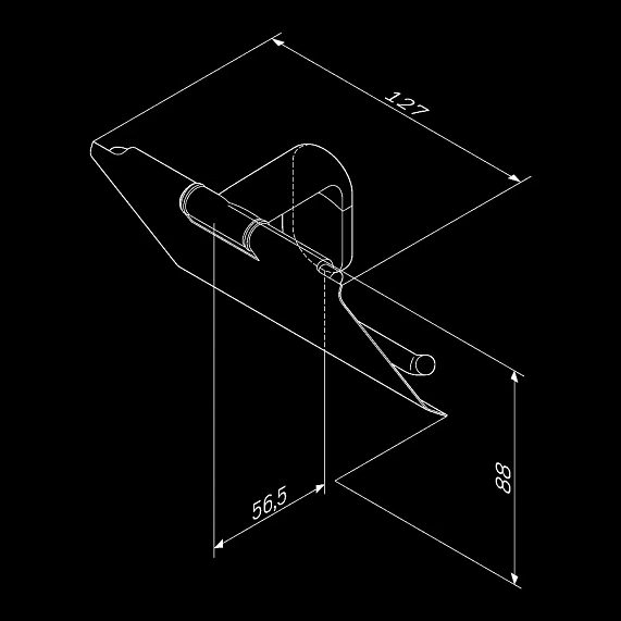 Держатель для туалетной бумаги настенный AM.PM X-joy A84341422 черный-7