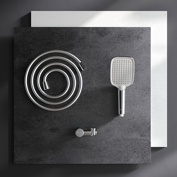 Душевой гарнитур AM.PM Func F0118F000 держатель, шланг, лейка 3 режима, хром-2