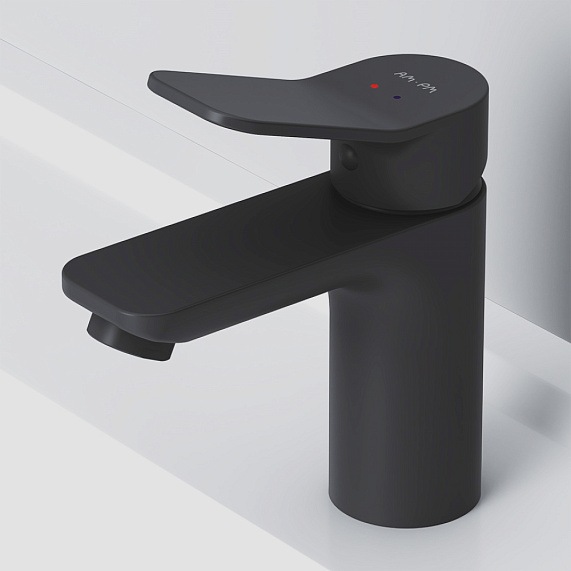 Смеситель для раковины (умывальника) AM.PM X-Joy F85A02122 черный-2