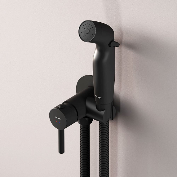Гигиенический душ со смесителем AM.PM Above F0H9X022 черный встраиваемый