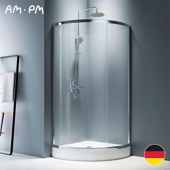 Душевое ограждение без поддона 90x90 AM.PM Like W83G-315-090CG профиль хром-7