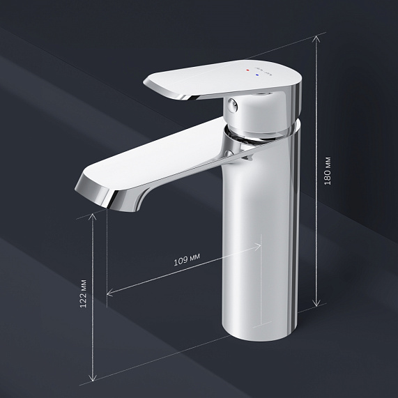 Тумба с раковиной и смесителем 100 AM.PM Func M8FFUX1001OF подвесная/напольная на ножках под дерево-6