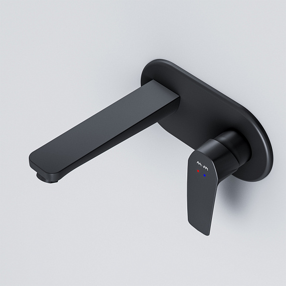 Смеситель для раковины (умывальника) AM.PM Gem F90A72222 черный встраиваемый-2