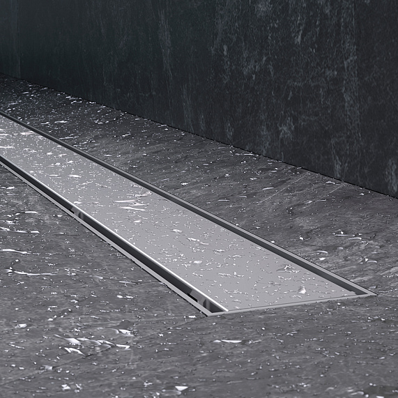 Душевой трап (лоток) 90 AM.PM PrimeFlow W02SC-U11-090-04SB комбинированный затвор со стальной матовой решеткой под плитку-13