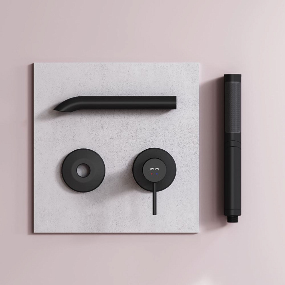 Смеситель для раковины (умывальника) AM.PM Libre F6072622 черный встраиваемый-5