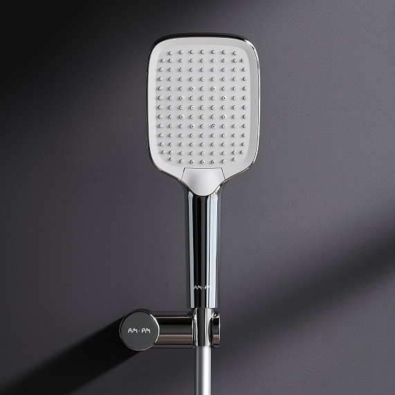 Душевой гарнитур AM.PM Func F0118F000 держатель, шланг, лейка 3 режима, хром
