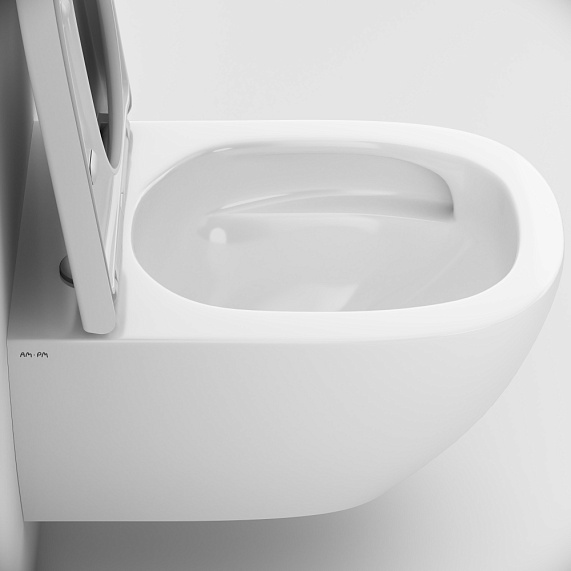 Унитаз подвесной AM.PM Above C9X1900SC торнадо безободковый с сиденьем микролифт, белый-13