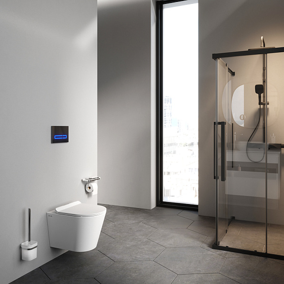 Унитаз подвесной AM.PM Sunny C85C1701SC безободковый с сиденьем микролифт-9