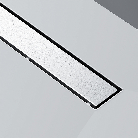 Душевой трап (лоток) 50 AM.PM MasterFlow W01SC-U11-050-04SB комбинированный затвор со стальной матовой решеткой под плитку-19