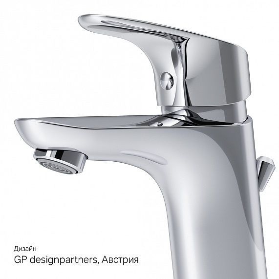 Смеситель для раковины (умывальника) AM.PM Like F8082116 с донным клапаном, хром-6