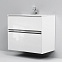 Тумба с раковиной 80 AM.PM Sense M7B-FUX0802WG-WCC0802WG подвесная, белый глянец