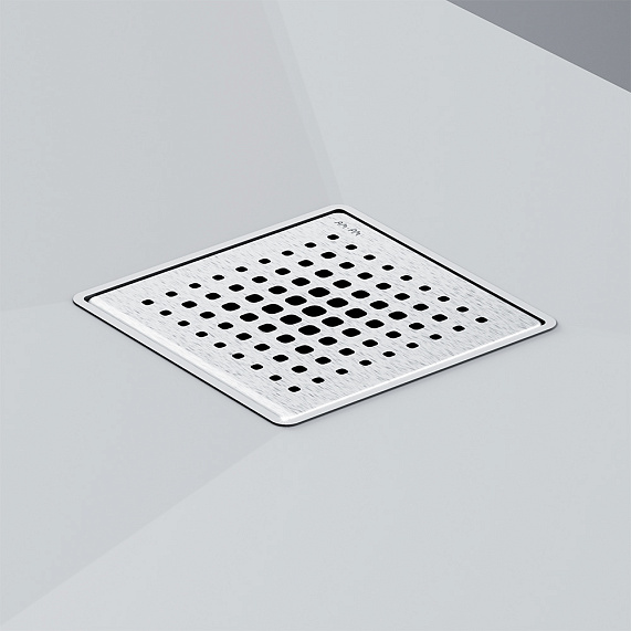 Душевой трап 10x10 AM.PM MasterFlow W01BD-P11-010-01SB комбинированный затвор со стальной матовой решеткой-8