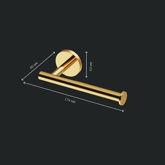 Держатель для туалетной бумаги настенный AM.PM X-Joy A85A34199 золото-5