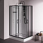 Душевая кабина 120x90 AM.PM Above W9XC-403-12090BT профиль черный матовый, низкий поддон