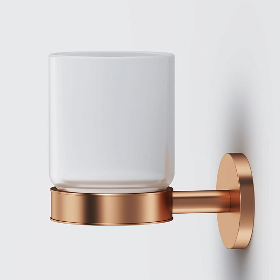 Набор аксессуаров AM.PM X-Joy розовое золото (диспенсер, крючок, стакан для зубных щеток)-1