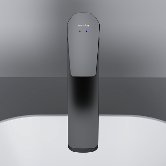 Смеситель для раковины (умывальника) AM.PM Gem F90A92022 высокий, черный-3