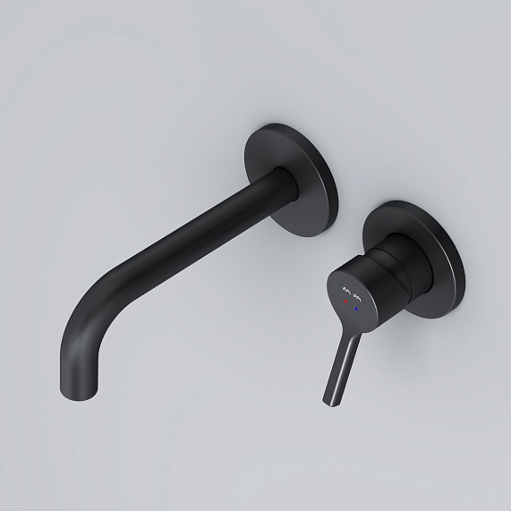 Смеситель для раковины (умывальника) AM.PM X-Joy S F85B72622 черный встраиваемый-2