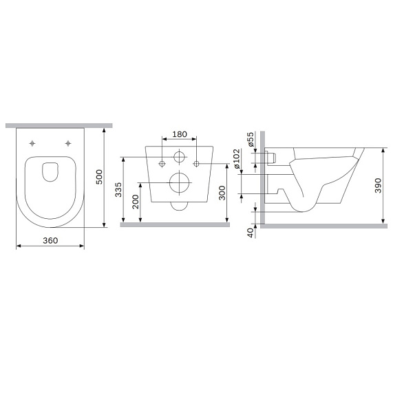 Унитаз подвесной AM.PM X-Joy C851900SC безободковый с сиденьем микролифт, белый-12