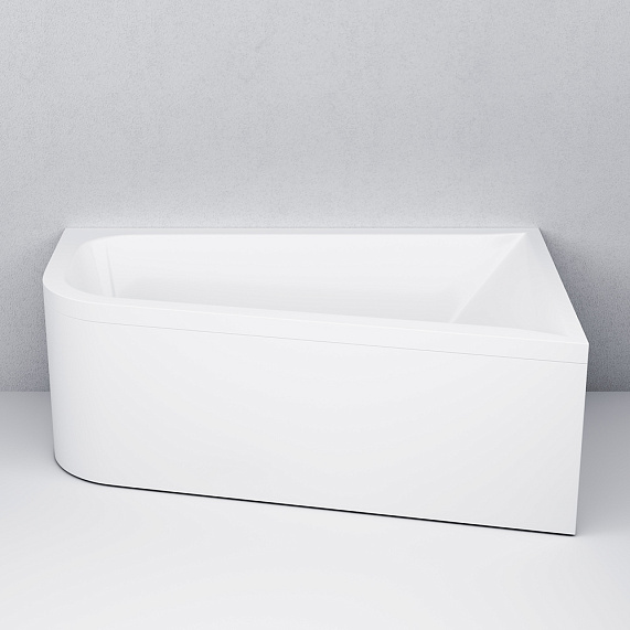 Ванна акриловая 100x160 AM.PM Spirit W72A-160L100W-A2 асимметричная белая глянцевая-9