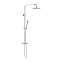 Душевая система Damixa Scandinavian Pure 936800000 стойка с тропическим душем, термостатом, смесителем, хром