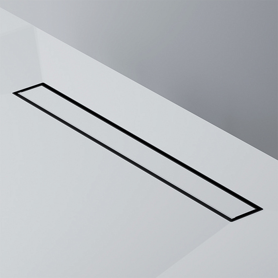 Душевой трап (лоток) 60 AM.PM MasterFlow W01SC-U11-060-04BM комбинированный затвор с черной матовой решеткой под плитку-16