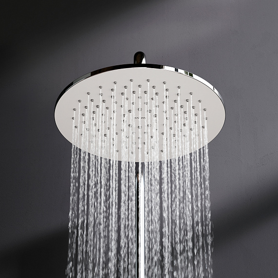 Душевая система AM.PM Gem F0790000 стойка с тропическим душем, хром-4