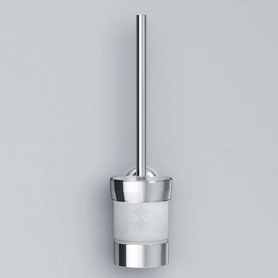 Ершик для унитаза AM.PM Like A8033400 со стеклянной настенной подставкой, хром-4