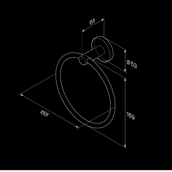 Кольцо для полотенец AM.PM X-Joy A85A34400 хром-7