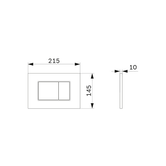 Клавиша смыва для инсталляции AM.PM ProC S I070231 механическая серебристая-6