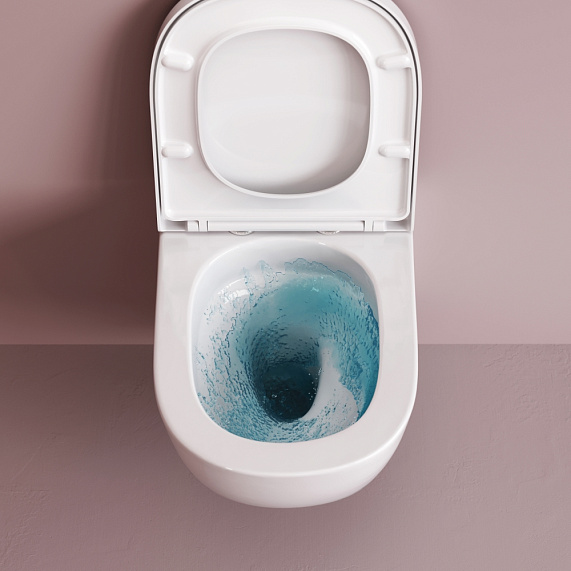 Унитаз подвесной AM.PM Libre C601900SC торнадо безободковый с сиденьем микролифт, белый-7