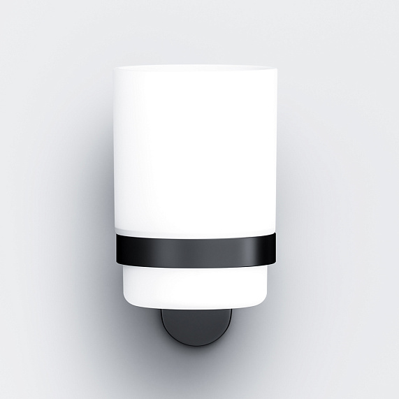 Стакан для зубных щеток настенный AM.PM X-Joy A8434322 стеклянный, черный-4