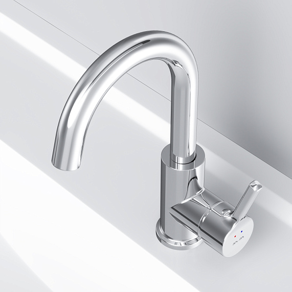 Смеситель для раковины (умывальника) AM.PM X-Joy S F85B02700 с поворотным изливом, хром-4
