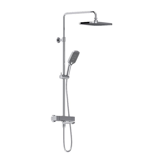 Душевая система Damixa Gala 953810000 стойка с тропическим душем, термостатом, смесителем, изливом, хром-5