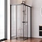 Душевое ограждение без поддона 80x120 AM.PM X-Joy W94G-403-120280-BT1K профиль черный матовый