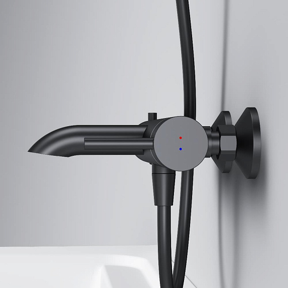 Смеситель для ванны и душа AM.PM Libre F6010022 черный-6