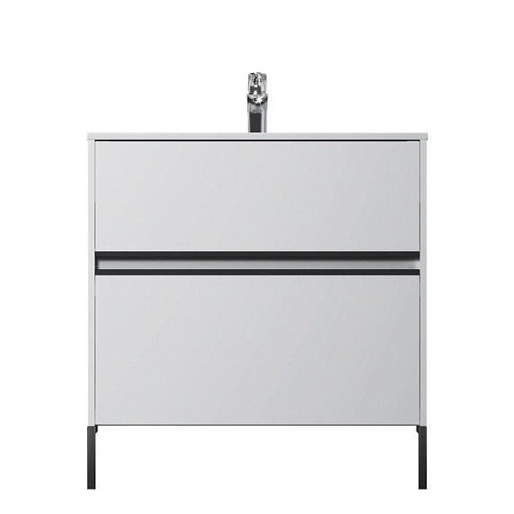 Тумба под раковину 80 AM.PM Sense M7BFUX0802WG подвесная/напольная на ножках, белый глянец-6