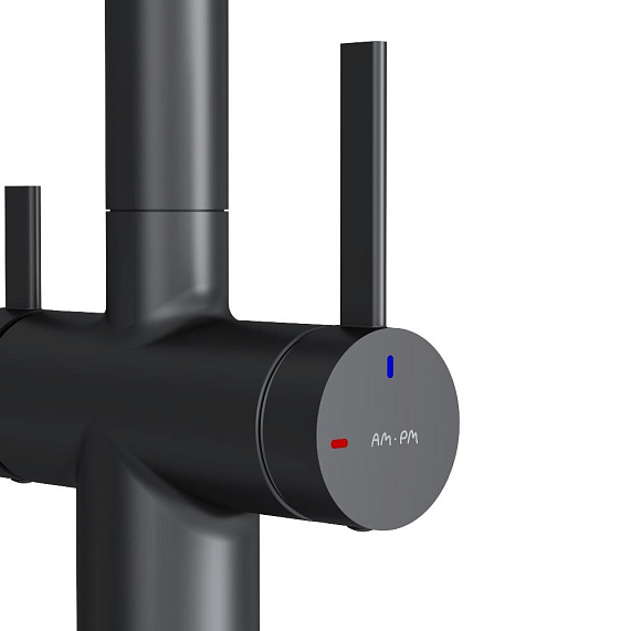 Смеситель для кухни AM.PM Func F8F05722 высокий с L-изливом с каналом для питьевой воды, черный-10