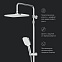 Душевая система AM.PM Func F078F500 стойка с тропическим душем, термостатом, смесителем, изливом, хром
