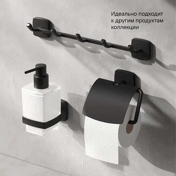 Держатель для туалетной бумаги настенный AM.PM Gem A90341422 черный-5