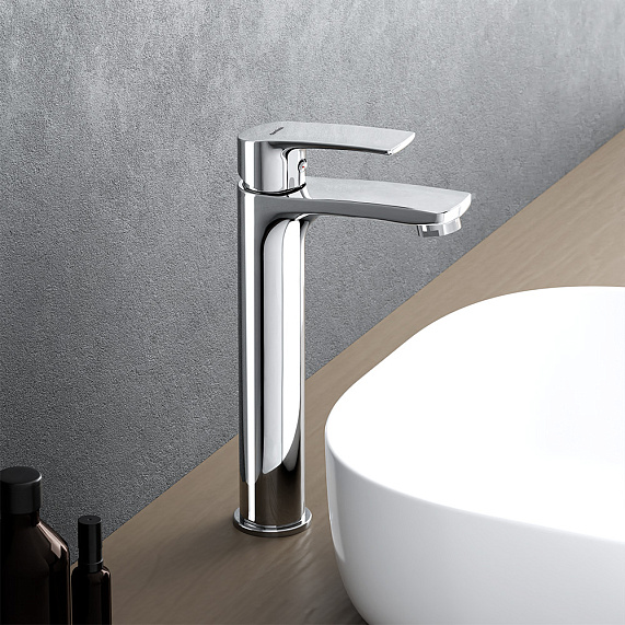 Смеситель для раковины (умывальника) Damixa Eclipse 2.0 480250000 высокий хром-1