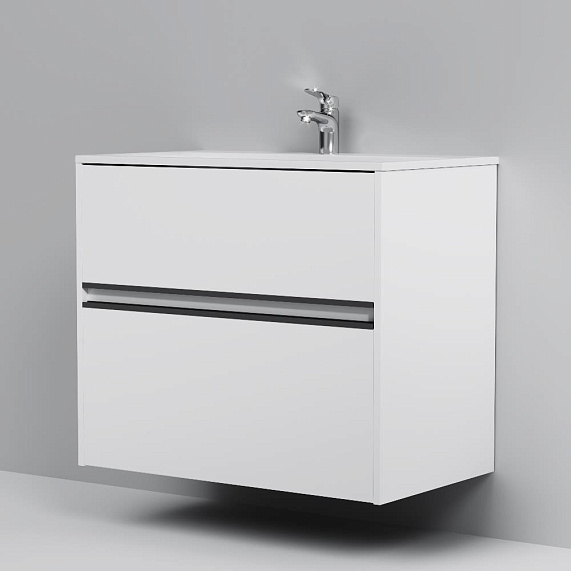 Тумба под раковину 80 AM.PM Sense M7BFUX0802WG подвесная/напольная на ножках, белый глянец-4