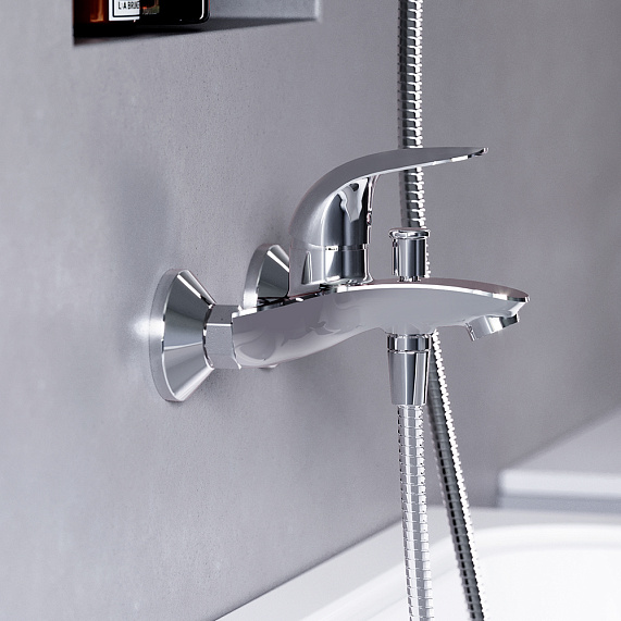 Смеситель для ванны и душа Damixa Eclipse 311000001 хром-1