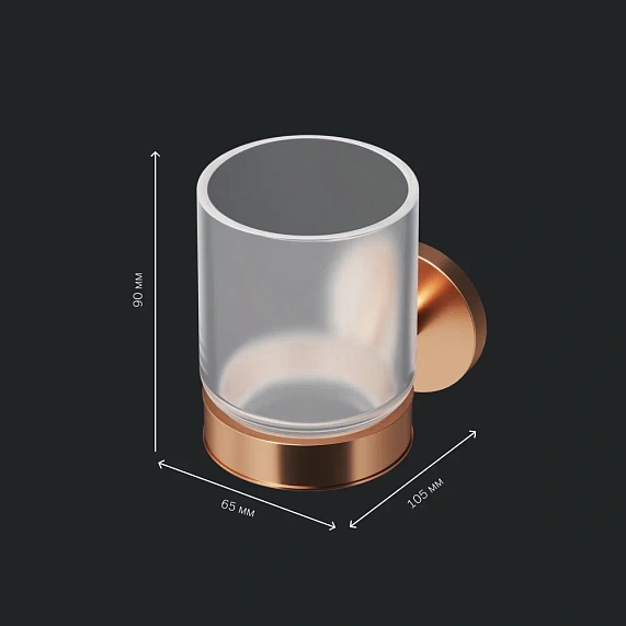 Набор аксессуаров AM.PM X-Joy розовое золото (диспенсер, крючок, стакан для зубных щеток)-5