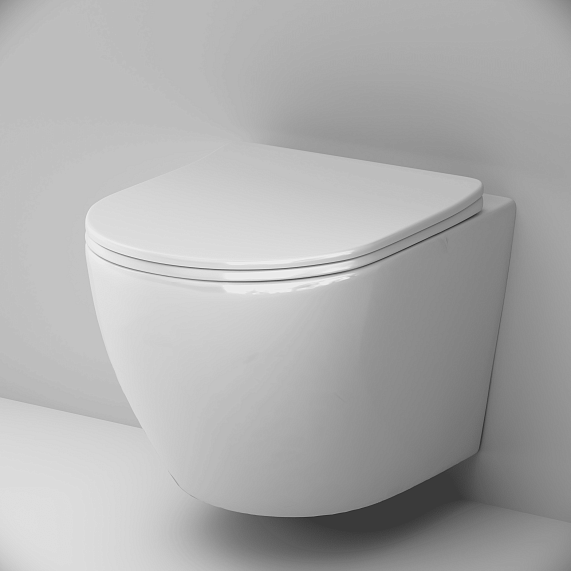 Унитаз подвесной AM.PM Like C801901SC торнадо безободковый с сиденьем микролифт, белый-7