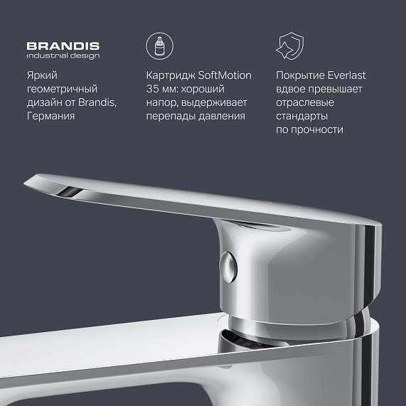 Тумба с раковиной и смесителем 100 AM.PM Func M8FFUX1001OF подвесная/напольная на ножках под дерево-4