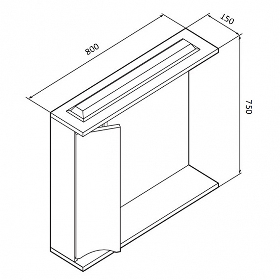 Мебель для ванной 80 AM.PM Like напольная, белый глянец напольная-3